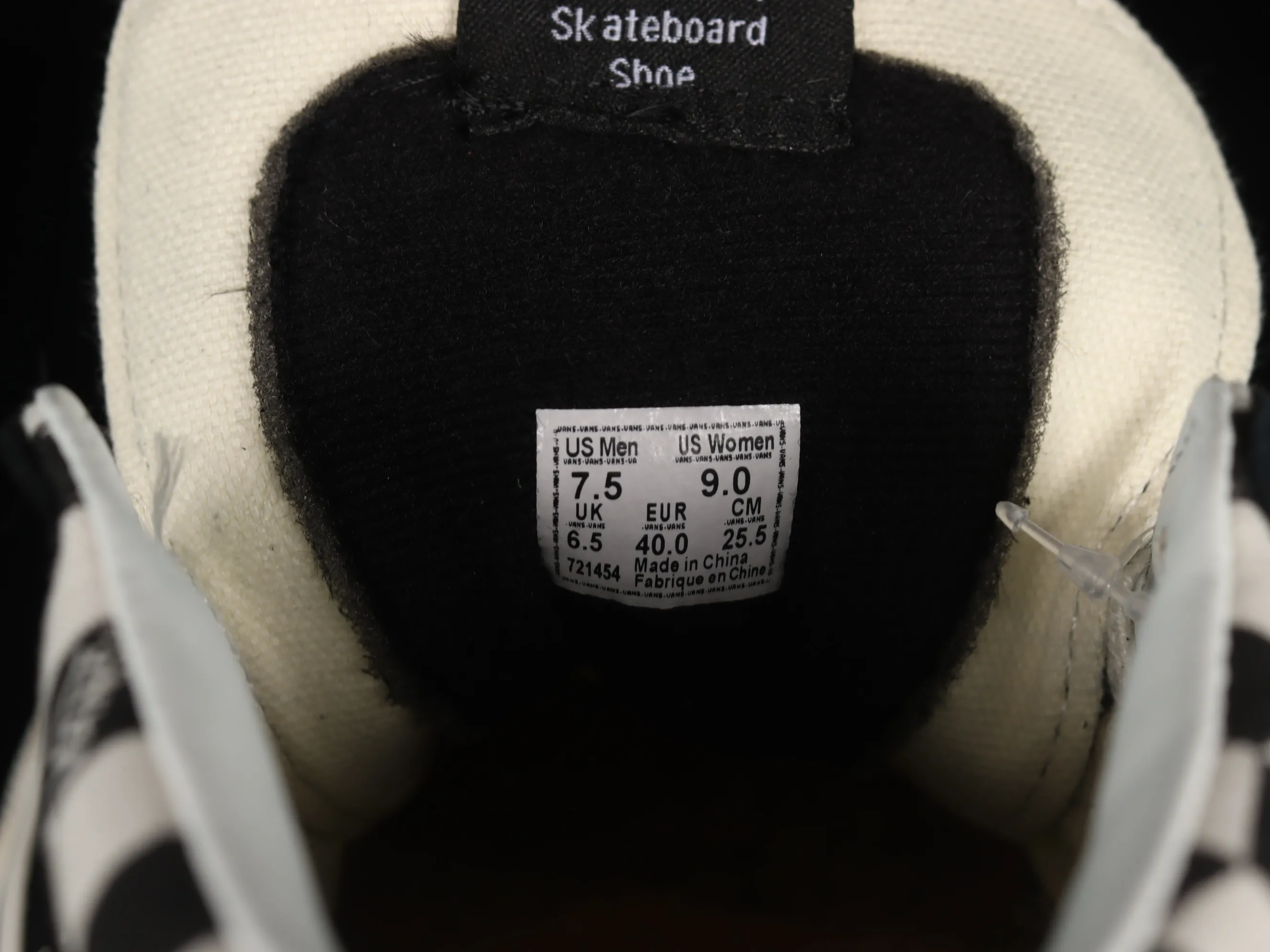 All categories Vans Vans series Vans Mid Vans China Vans Sk8-Mid environmental protection series checkerboard China casual sneakers VN0A391FQXH